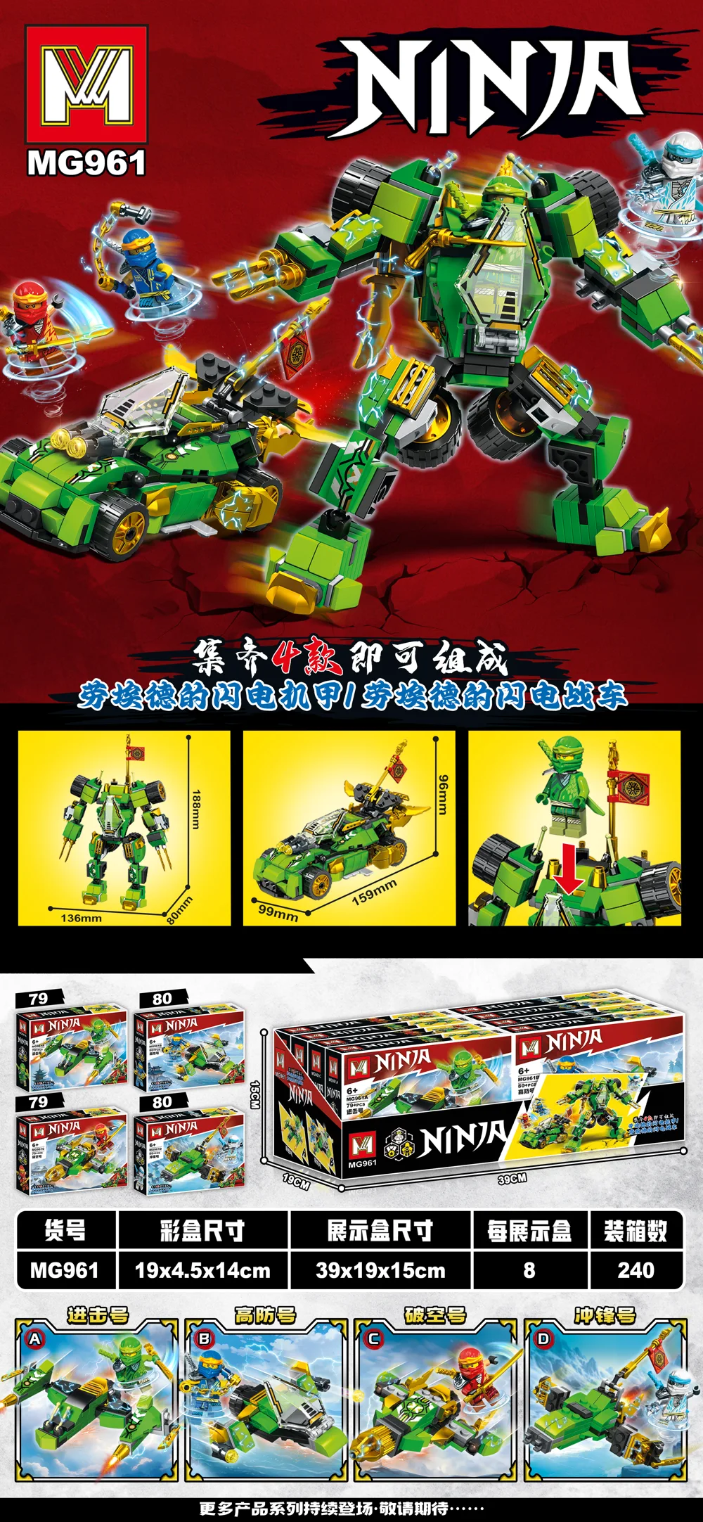Creative & Collectibles Building Block Set MG961